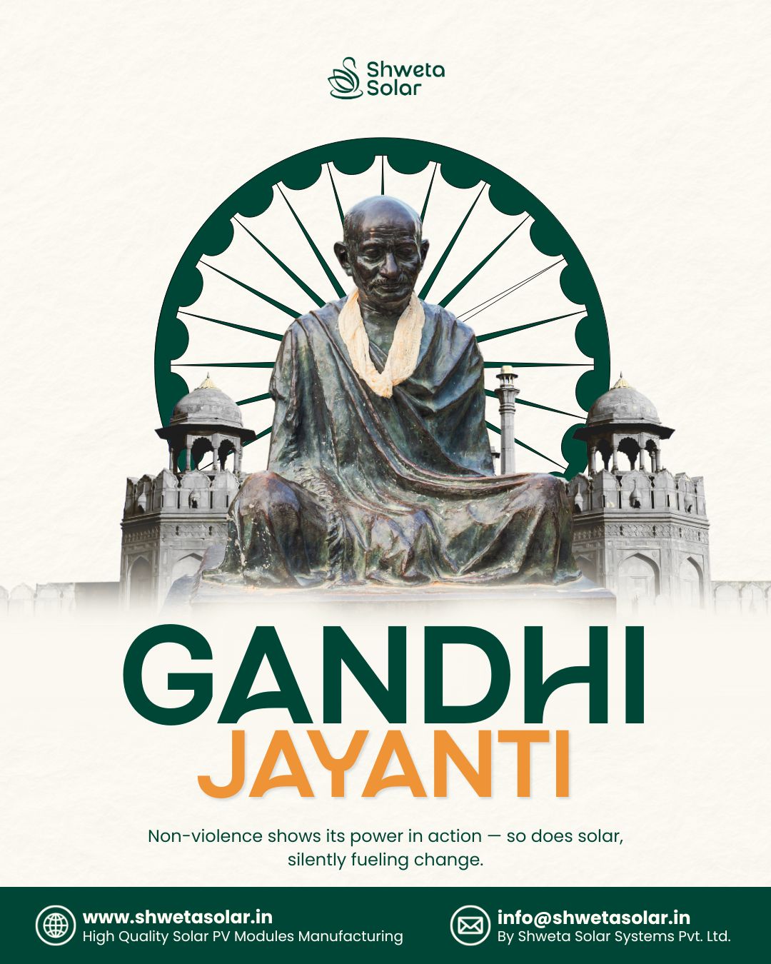 Wishing you a peaceful Gandhi Jayanti